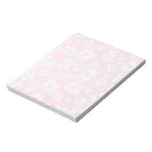 Bloco De Notas Flores Brancas Clássicas Flores Botânicas Rosa d