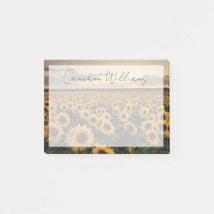 Bloco De Notas Flores Campo de girassol