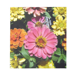 Bloco De Notas Flores Coloridas