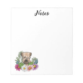 Bloco De Notas Flores Coloridas Coloridas De Cabeça De Moreira, D
