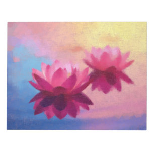Bloco De Notas Flores Coloridas de Abstrato Lotus