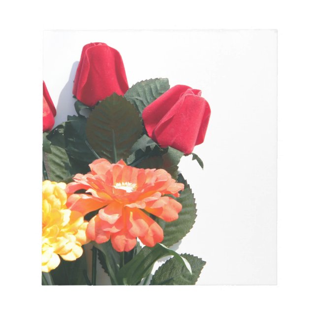 Bloco De Notas Flores com várias cores (Frente)