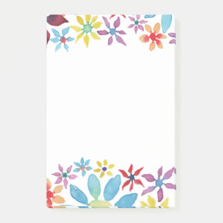 Bloco De Notas Flores da cor de água