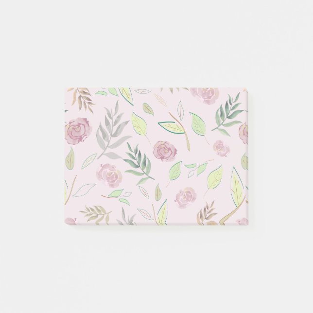 Bloco De Notas Flores de Aquarela Festiva 3 (Frente)