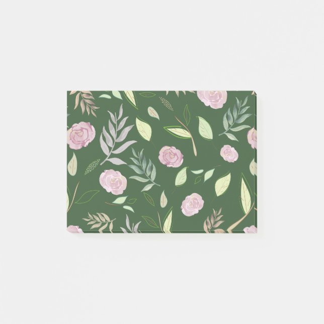 Bloco De Notas Flores de Aquarela Festiva 8 (Frente)