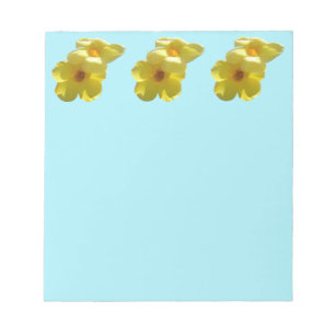 Bloco De Notas Flores de Trompetes do ouro I