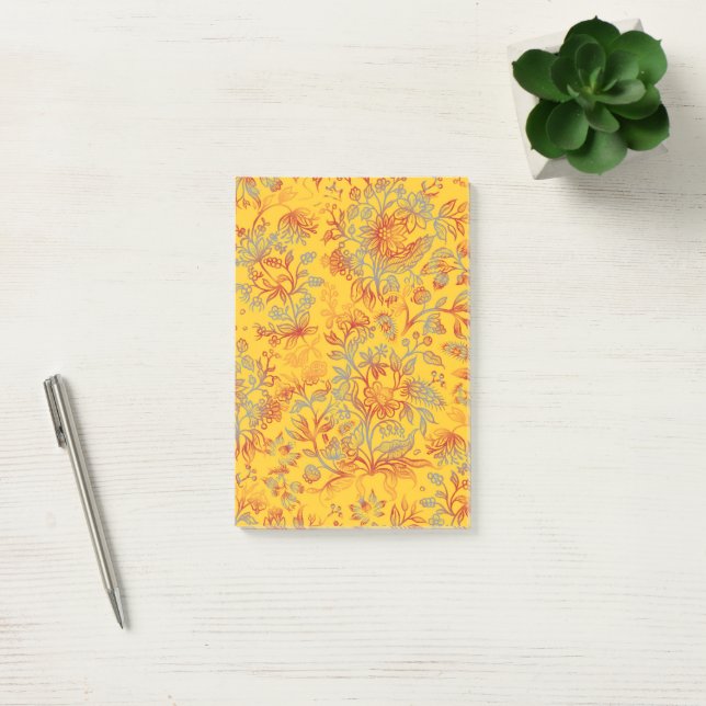Bloco De Notas Flores decorativas 16 (Escritótio)