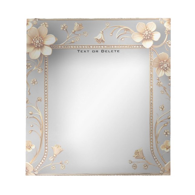 Bloco de notas Flores do ouro (Frente)