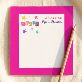 Bloco De Notas Flores Florais Personalizadas de Agradecimento ao 