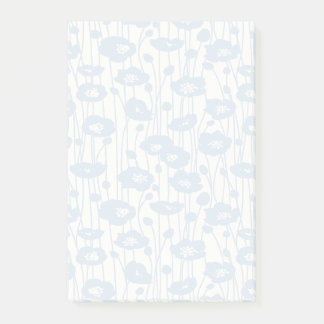 Bloco De Notas Flores Frescas | Azul Pó - Neutro