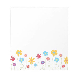 Bloco De Notas Flores Funky Spring