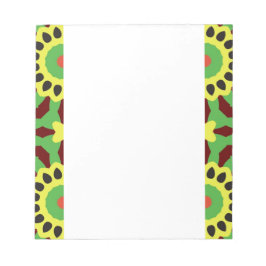 Bloco De Notas Flores geométricas abstrato OT 67