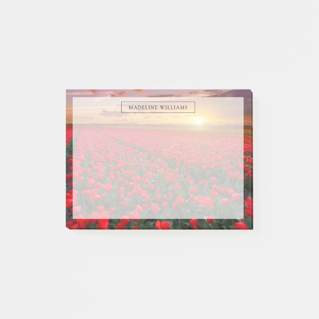 Bloco De Notas Flores | Jardim Botânico Holanda (Frente)