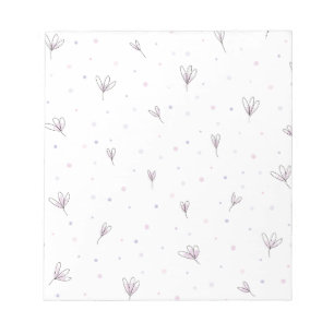 Bloco De Notas Flores Lilac
