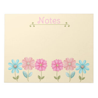 Bloco De Notas Flores Lindas e Pequenas