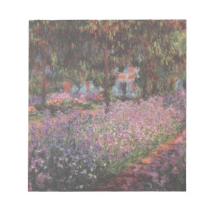 Bloco De Notas flores Monet Artista Jardim Giverny vinhas arte
