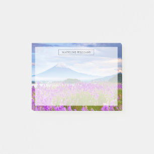 Bloco De Notas Flores Monte Fugi Japão