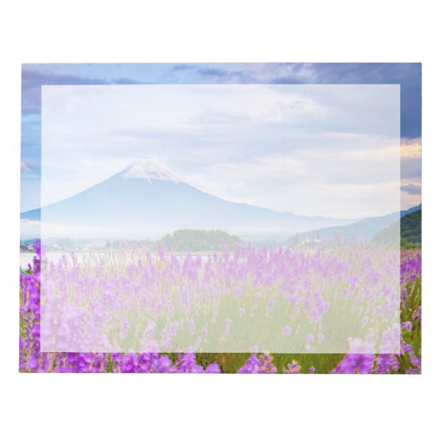 Bloco De Notas Flores | Monte Fugi Japão (Frente)