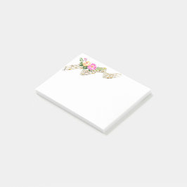 Bloco De Notas Flores Musicais