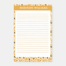 Bloco De Notas Flores notas adesivas