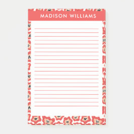 Bloco De Notas Flores notas adesivas