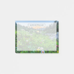 Bloco De Notas Flores Parque Nacional Monte Rainier