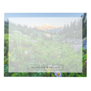 Bloco De Notas Flores   Parque Nacional Monte Rainier