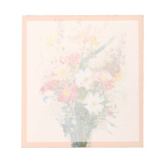 Bloco De Notas Flores Pastel