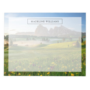 Bloco De Notas Flores Primavera Alpe di Siusi Langkofel