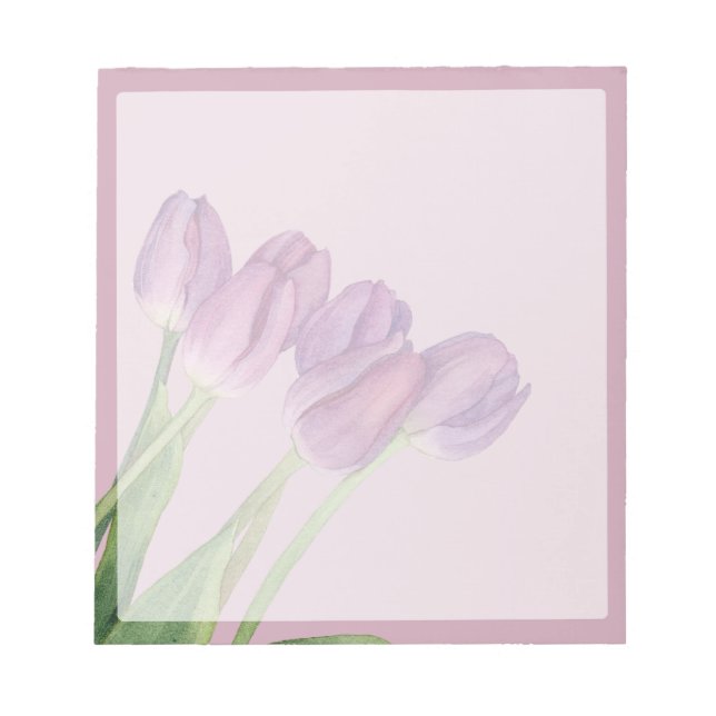 Bloco De Notas Flores Roxas (Frente)