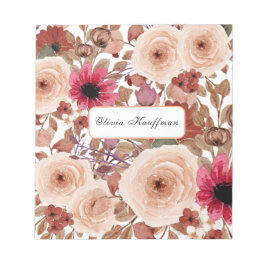 Bloco De Notas Flores selvagens russas