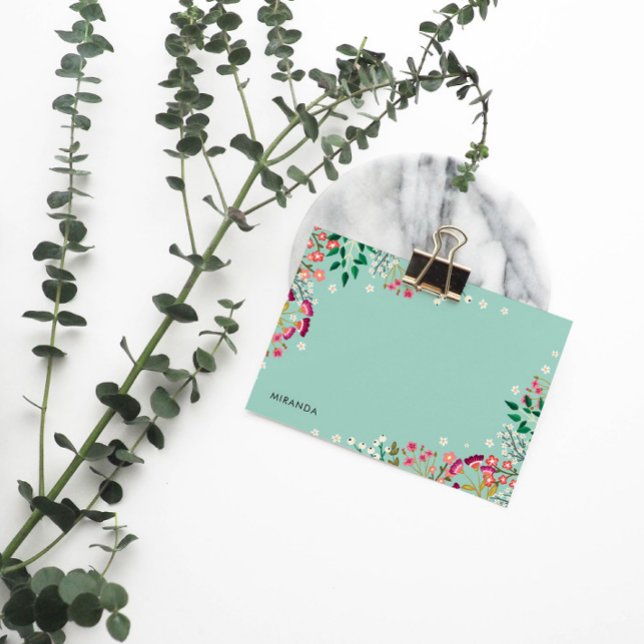 Bloco De Notas Flores Silvestres Boho (Criador carregado)