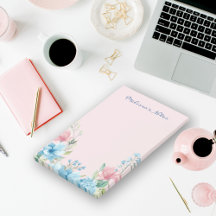 Flores silvestres de cor azul-rosa Elegante Modern