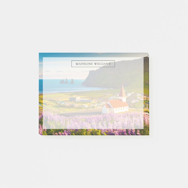 Bloco De Notas Flores | Tremoços de Bloom, Sul da Islândia (Frente)