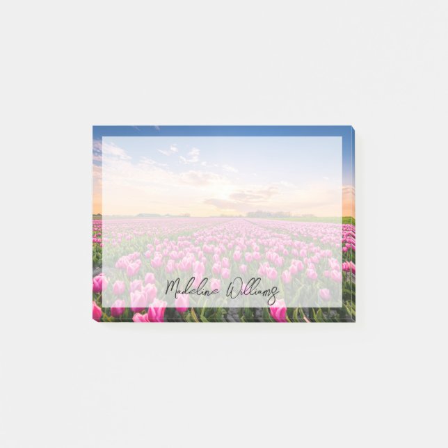 Bloco De Notas Flores | Tulips South Holland, Países Baixos (Frente)