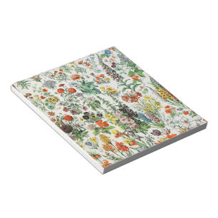 Bloco De Notas Flores Vintage por Adolphe Millot
