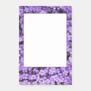 Bloco De Notas Flores Violetas - Belo Primavera roxo