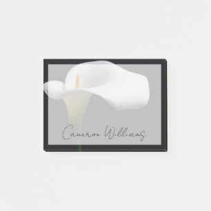 Bloco De Notas Flores White Calla Lily