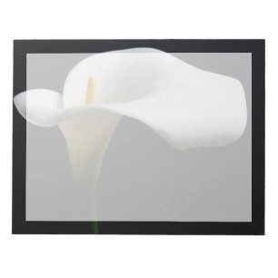Bloco De Notas Flores White Calla Lily