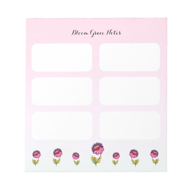 Bloco De Notas Florescer Graça (Frente)