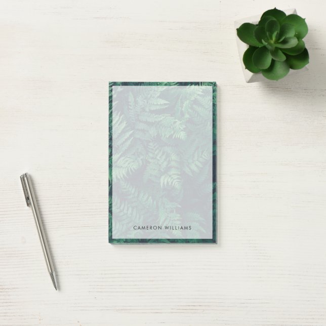 Bloco De Notas Florestas | Ferns De Madeira (Escritótio)