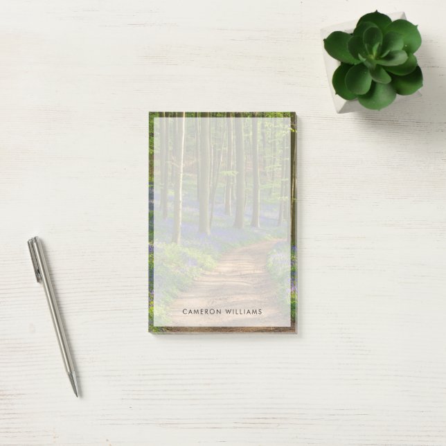 Bloco De Notas Florestas | Floresta Bluebell na Bélgica (Escritótio)