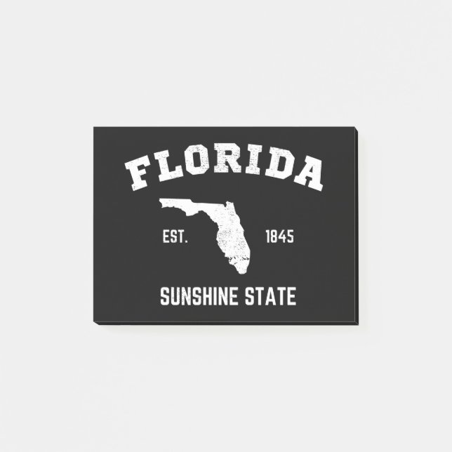 Bloco De Notas Flórida Est 1845 Estado do Sol (Frente)