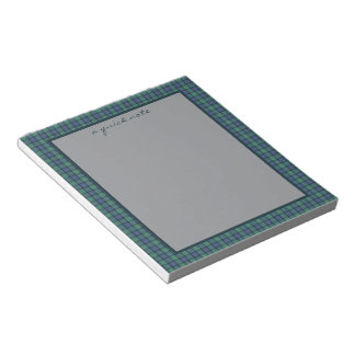 Bloco De Notas Flower of Scotland Original Scottish Tartan 