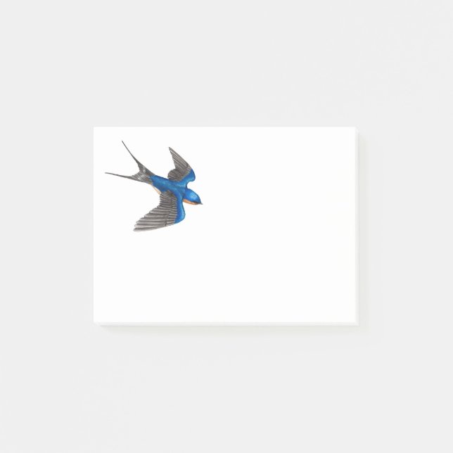 Bloco De Notas Flying Barn Swallow (Frente)