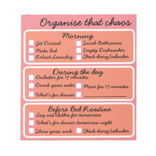 Bloco De Notas Flylady - Organize o caos - Notebook