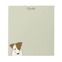Bloco De Notas fofo Jack Russell Terrier personalizado