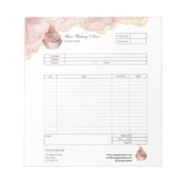 Bloco De Notas Folha de Cupcake de Produtos de Folha Formulário d