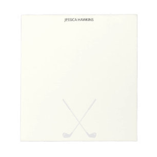 Bloco De Notas Folha de Golfe Simples Folha Pessoal Papel de Cart