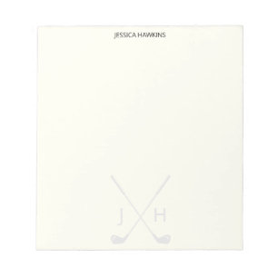 Bloco De Notas Folha de Golfe Simples Folha Pessoal Papel de Cart